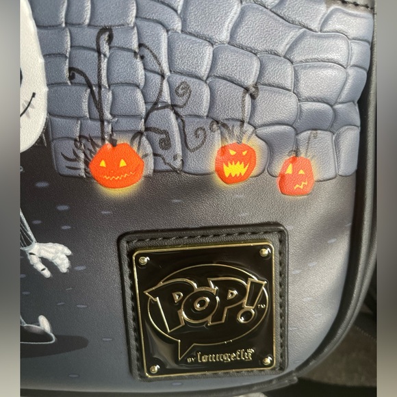 Loungefly‎ Disney NBC Jack Skellington House Mini Backpack POP! NWT - Picture 4 of 14